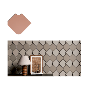 Panneau mural à motifs géométriques en MDF, design minimaliste contemporain pour salle de bain - Product Image 2