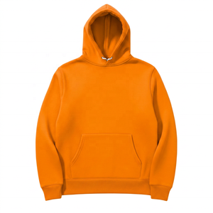Sweat-shirt à capuche unisexe vert avec logo personnalisé, couleur unie, décontracté, en molleton de coton, imprimé sur le devant, coupe classique, pour l'automne - Product Image 2