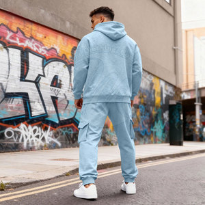 Survêtement homme sur mesure style pull 100% coton, meilleur prix, vêtements décontractés pour homme, vente en ligne - Product Image 3