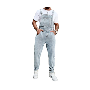 Overoles Casuales de Mezclilla para Hombre, con Tirantes Ajustables, Suaves, Cómodos y Duraderos, para Uso Diario - Product Image 1