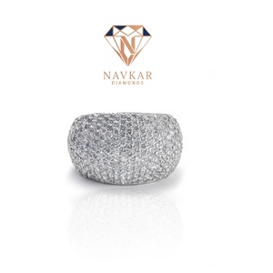 Bague en moissanite la plus vendue, plaquée or blanc, bague de promesse, bijoux de mariage pour femmes, disponible à prix abordable - Product Image 1