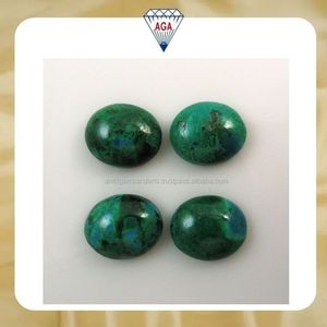 Cabochons en Chrysocolle Naturelle, Pierres Polies en Vrac pour la Fabrication de Bijoux, Lots en Gros de Pierres Semi-Précieuses, Fournisseur - Product Image 2