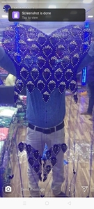 Vestido de gala mini formal con cuentas hechas a mano, corte imperio, ecológico, con dobladillo y forro de algodón modal, panel ODM - Product Image 2