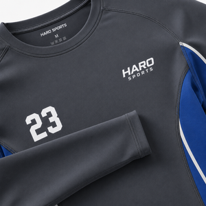 เสื้อคอมเพรสชั่นแขนยาวแบบสั่งทำพิเศษ ระบายอากาศได้ดี เป็นมิตรกับสิ่งแวดล้อม ซึมซับเหงื่อ แห้งเร็ว เหมาะสำหรับเป็นเสื้อชั้นในสำหรับเยาวชนและผู้ใหญ่ ทีมกีฬา - Product Image 6