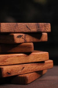 Wholesale ILAHI's Eco-Friendly Brown Square Wooden Coaster Classic Design Tabletop <b>Protective</b> Accessory Customizable Size Home - Product Image 6