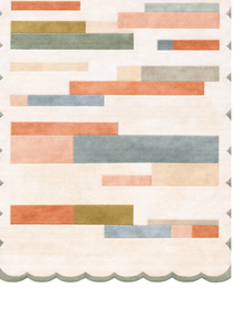 Tapis en laine tufté à la main de qualité supérieure, blocs de couleurs, tapis en laine fait main pour salon de luxe et décoration intérieure moderne - Product Image 5