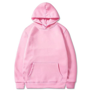 Nueva Sudadera con Capucha Oversize Rosa 2026, Color Sólido, Felpa, Estilo Casual Urbano, Diseño con Bolsillos, Corte Regular para Mujer - Product Image 1