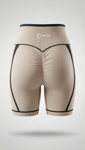 กางเกงขาสั้นออกกำลังกายสำหรับผู้หญิง ระบายอากาศได้ดี สไตล์สตรีทแวร์ เอวยางยืดสูง กระชับสะโพก ยกกระชับรูปร่าง เหมาะสำหรับโยคะ ปั่นจักรยาน ยกน้ำหนัก และออกกำลังกาย - Product Image 5