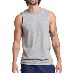 Débardeurs de sport décontractés et élégants pour hommes, 100 % coton, polyester/coton non tissé lavé, respirant, prix bas, haute qualité, OEM - Product Image 5