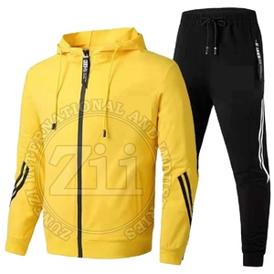 Chándal de invierno de talla grande para hombre, servicio OEM, ligero, ajustado, secado rápido, transpirable, suave, poliéster/tela de algodón - Product Image 1