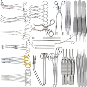 Juego completo de 52 piezas para cirugía vascular, instrumentos quirúrgicos vasculares con certificación CE - Product Image 2
