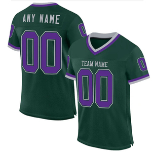 Camiseta Deportiva Personalizada de Fútbol Americano, 100% Poliéster, Secado Rápido, Uniforme de Equipo, Manga Corta, Cuello en V, Unisex, Alta Calidad, 3D - Product Image 3