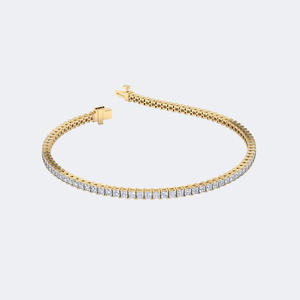 Bracelet tennis serti de diamants princesse 4,392 CTW - Product Image 1