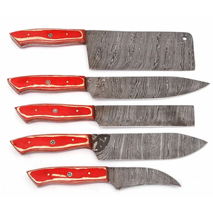 LEGACY BLADES 5PCS Handmade Damascus Kitchen <b>Knife</b> <b>Set</b> 67-Layer Steel Razor <b>Sharp</b> Chef <b>Knives</b> Wooden Handle OEM ODM Factory - Product Image 2