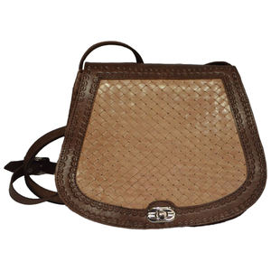 Stylish Brown Premium Calfskin Leather Handbag with Zipper Purse Biyadina Store's <b>Multiple</b> Functional Travel Accessory - Product Image 1