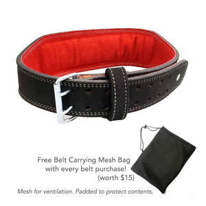 Cowhide Weight Lifting Belt with Metal Buckle Non-Slip Breathable Unisex Customizable for Gym & Bodybuilding Weight Lifting Belt - Product Image 4