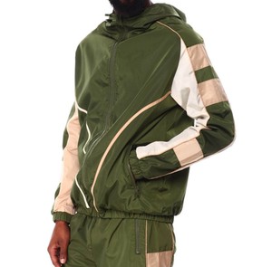 Ensemble de survêtement coupe-vent élégant pour l'hiver avec veste à capuche et pantalon de jogging coupe classique pour l'entraînement sportif, les tenues décontractées et les voyages - Product Image 4
