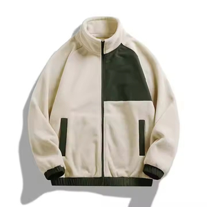 Reinforced Stitched windproof fur <b>jacket</b> winter <b>warm</b> fleece coat fuzzy plush thermal outerwear zip up heavy cozy <b>jacket</b> - Product Image 5