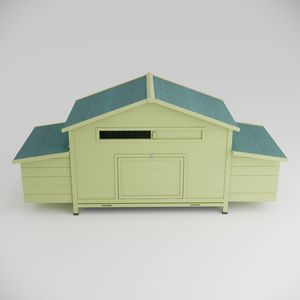 Grande pollaio esterno in legno con 2 lati scatole di nidificazione e 2 porte ruspanti pollaio gabbia - Product Image 1