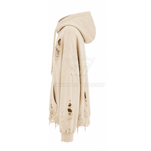 Sudaderas con efecto desgastado para mujer, de algodón grueso, con logotipo personalizado, lavadas, fabricante OEM ODM - Product Image 4