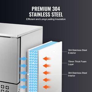Congelatore Rapido Commerciale 114 L/4 Cu.ft, Abbattitore di Temperatura a 5 Vassoi in Acciaio Inossidabile, 4 Modalità di Congelamento, Attrezzatura di Refrigerazione per Cucina - Product Image 6