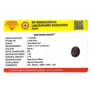 Exquisite 9.75 Ct Natural Hessonite Gomed Oval Cut Loose Gemstone for Fine Jewelry - Product Image 4