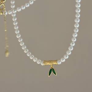 Collar de Perlas de Lujo de Alta Gama Shi Jia para Mujer, Diseño Ligero y Elegante, Cadena para Clavícula, Accesorio de Moda con Estilo - Product Image 3