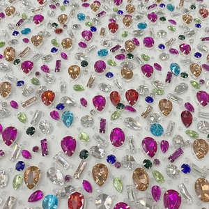 Tela de encaje bordada con cuentas de poliéster de alta densidad, la más vendida, para vestidos de novia, disponible para suministro mundial - Product Image 2