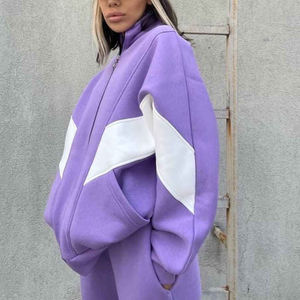 Sudadera con Capucha para Mujer, Otoño 2026, Invierno Cálido, Lavado Ácido, Forro Polar Grueso de Algodón, Verde Sólido, Ecológica, Resistente al Viento, con Logotipo Personalizado en la Parte Delantera - Product Image 3