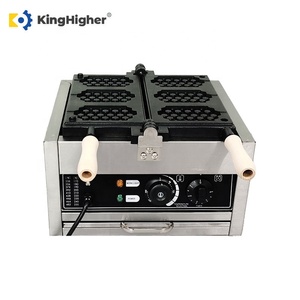 Machine à gaufres professionnelle à 3 grilles en nid d'abeille, électrique, antiadhésive, pour boulangerie, restaurant, cuisine - Product Image 3