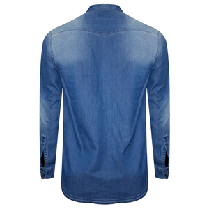 New Ready to Ship or Custom Fashion Casual <b>Jeans</b> Shirt for Men Denim 100% Cotton Fashion Unique Shirts - Product Image 2