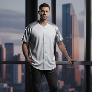 Maillots de baseball pour hommes en gros, personnalisables avec nom et numéro d'équipe, motif sublimé, vêtements de sport respirants, uniformes à séchage rapide - Product Image 6