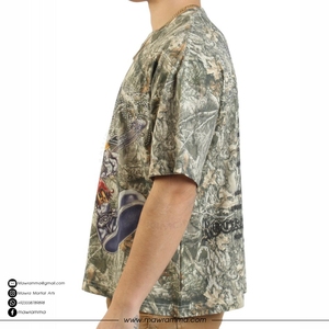 Camiseta Streetwear de Corte Cuadrado, 100% Algodón, Grueso, Oversize, con Logotipo Personalizado, Impresión DTG, Hombros Caídos, Unisex, Calidad Premium - Product Image 4