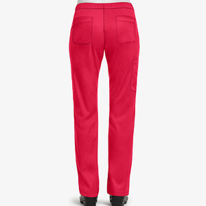 Vente d'usine – Pantalon de travail décontracté pour femme, avec cordon de serrage, deux poches, coupe longue, grande taille, uni, pour infirmières - Product Image 3