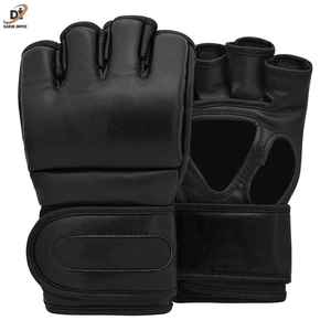 ถุงมือ MMA หนังแท้แบบครึ่งนิ้วสำหรับผู้ชาย ขายส่ง วัสดุ PU ทนทาน รับทำโลโก้ตามสั่ง สำหรับยิมมวย - Product Image 4