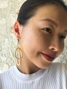 Boucles d'oreilles ovales artisanales en corne de buffle naturelle polie, double bijou de mode, accessoires féminins, artisanat intemporel, classique - Product Image 2