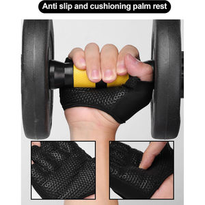 Guantes de Gimnasio de Cuero de Alta Calidad, Personalizados, Ligeros, Transpirables, Antideslizantes, Ajustables, Unisex, para Entrenamiento - Product Image 5