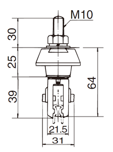 DH5517K pour support de câble aérien avec isolateur pour enrouleur de câble (successeur du DH5517) 60A-300A 600V - Product Image 2