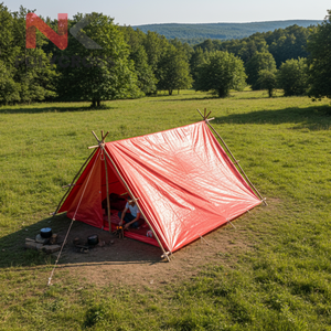 Bâche d'urgence portable pour zones sinistrées, résistante aux intempéries, en rouleau, laminée, pour abri d'urgence - Product Image 4