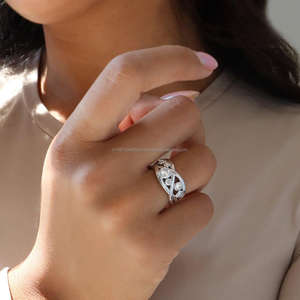 IGI/GIA Lab Grown Cut Diamond Vintage 14K Amarillo Boda/Anillo de compromiso Unisex Fino Oro blanco Aniversario Fiesta-Anillos dignos - Product Image 1