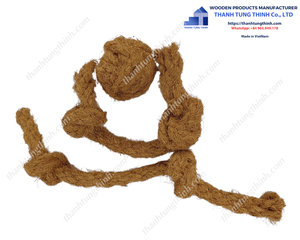 Corde en fibre de coco durable, écologique, non toxique, best-seller, pour animaux de compagnie, fabriquée au Vietnam, sans danger pour vos animaux. - Product Image 3
