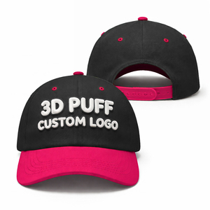 Wholesale Custom Caps Quick Dry Breathable <b>Material</b> Adjustable Casual Outdoor Baseball Caps 3D Puff Printing - Product Image 1