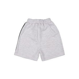 Conjunto de camiseta de algodón con estampado Tiny Tornado y pantalones cortos grises para niños, ropa informal - Product Image 6