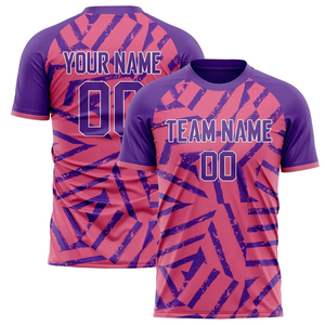 Camiseta de Fútbol Unisex Personalizada con Estampado Completo, Cuello Redondo, Manga Corta, Nombres y Números de Equipo Personalizados, Absorbe la Humedad, Transpirable, 100% - Product Image 3