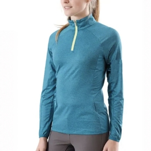 Chemise de base à manches longues pour l'équitation ODM pour femmes, coupe ajustée et anti-transpiration, par Alexandria - Product Image 2