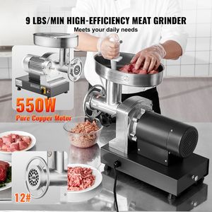 Tritacarne Elettrico Commerciale in Acciaio Inox, Capacità 9 Libbre/Minuto, con Lama e Piastra di Macinazione, Macchina per Salsicce 10L 'M' - Product Image 2