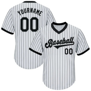 Maillot de baseball pour hommes adultes, personnalisable, vente en gros, rose, jaune, noir, col en V, 100% polyester, impression numérique, respirant, haute qualité - Product Image 2