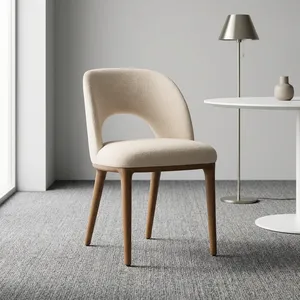 Nordic Style Solid Wood Dining <b>Chair</b> with Upholstery Modern Style Olla Brand Model 1811DC25-08 for Home Hotel Office Use - Product Image 6