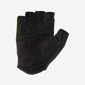 Road Cycling <b>Gloves</b> Half Finger Summer Non-Slip Unisex Neon Yellow Polyester Pull-On - Product Image 2