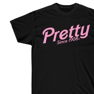 T-shirt à manches courtes pour femmes noires avec imprimé graphique rose élégant, col rond décontracté, coton, mode estivale, doux et confortable - Product Image 3